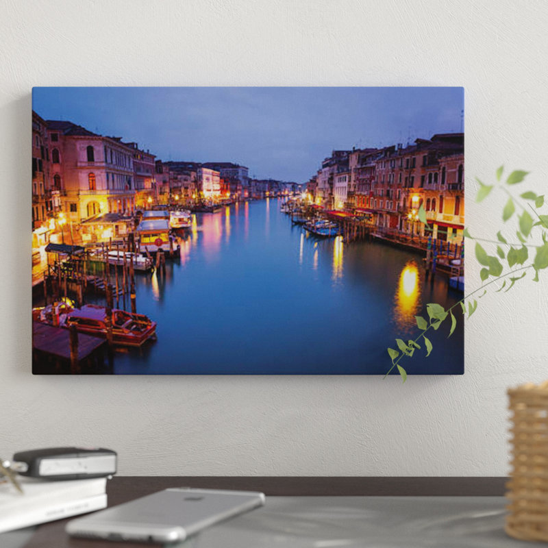 «Venice XIII», impression sur toile, H 12 po x l 18 po x P 1,5 po, Toile tendue, Pas de tapis