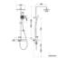 Three-outlet thermostatic shower, gray-1696654133-1696654130