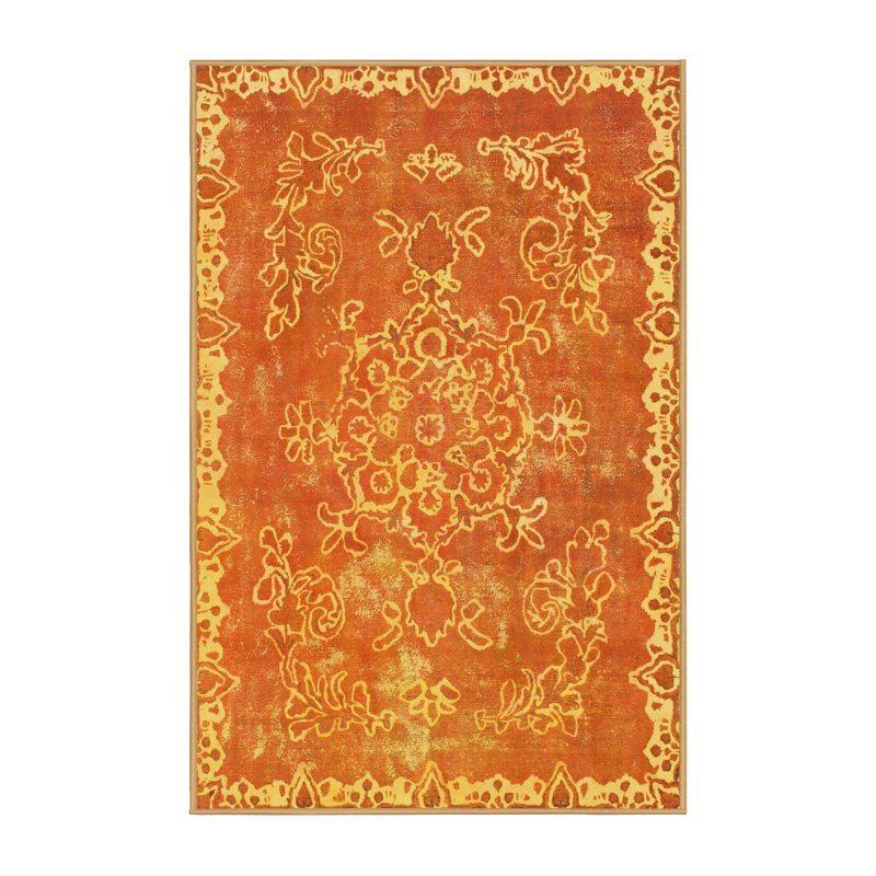 Tapis abstrait moderne 1277, Tapis de couloir 2 pi x 5 pi