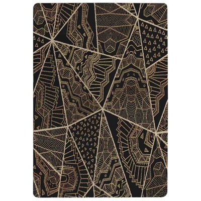 Jacob Geometric Shag Area Rug