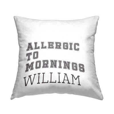 Coussin d'extérieur personnalisé "Funny Mornings" par Leah Straatsma