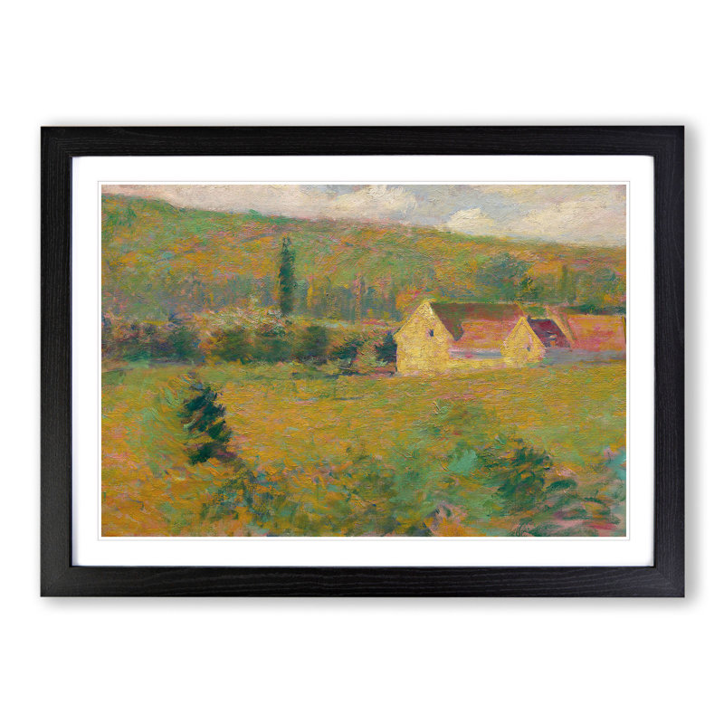 La Ferme De La Dime by Theodore Earl Butler - Picture Frame Painting, 27cm H x 36cm W x 2cm D, Black Framed