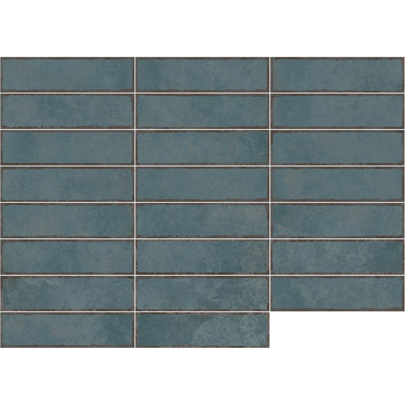Carreau de céramique 3 po x 12 po Huntley, rouille