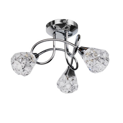 Degregorio Glass Semi Flush Mount