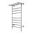 Summit Electric Wall-mounted Towel Warmer Series, 8 Bars, Dual Connection with Heated Shelf-70211763