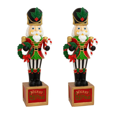 Karl the Christmas Nutcracker Statue - 37" - Set of 2
