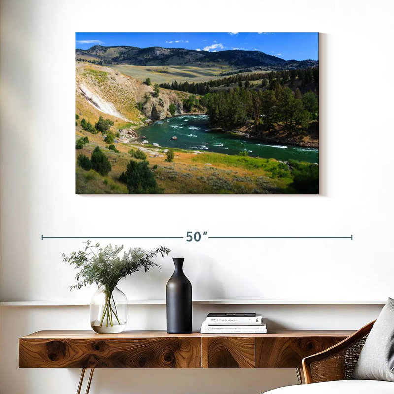 Paysage de la rivière Alvord Yellowstone, H 26 po x l 39 po