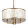 4-Light Natural Capiz Shell Drum Chandelier