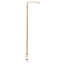 URBNLIVING Set of 2 Gold Metal Table Clamp Pole Hook Rail Stand Garden Lantern Hanger Party Rod