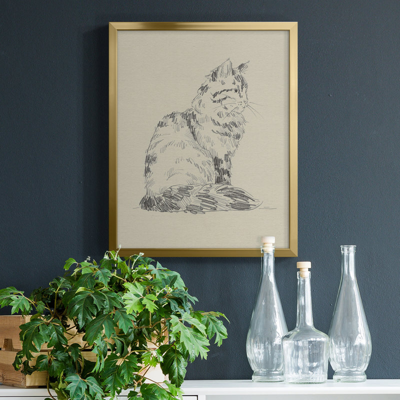 " House Cat VI " Painting Print