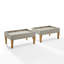 Repose-pieds d'extérieur avec coussin Wenner-970495347