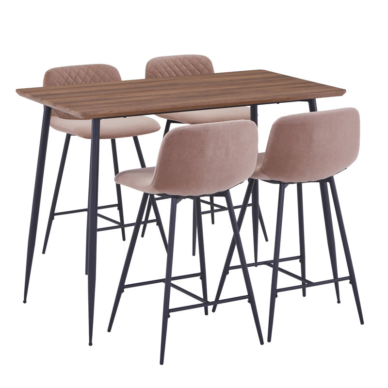 Peake Metal Base Dining Table, H92 x L120 x W70cm