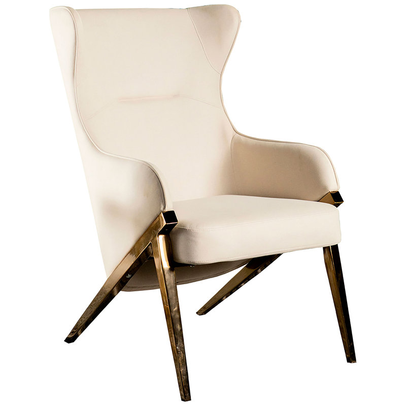 Fauteuil d'appoint Crendon, Crème