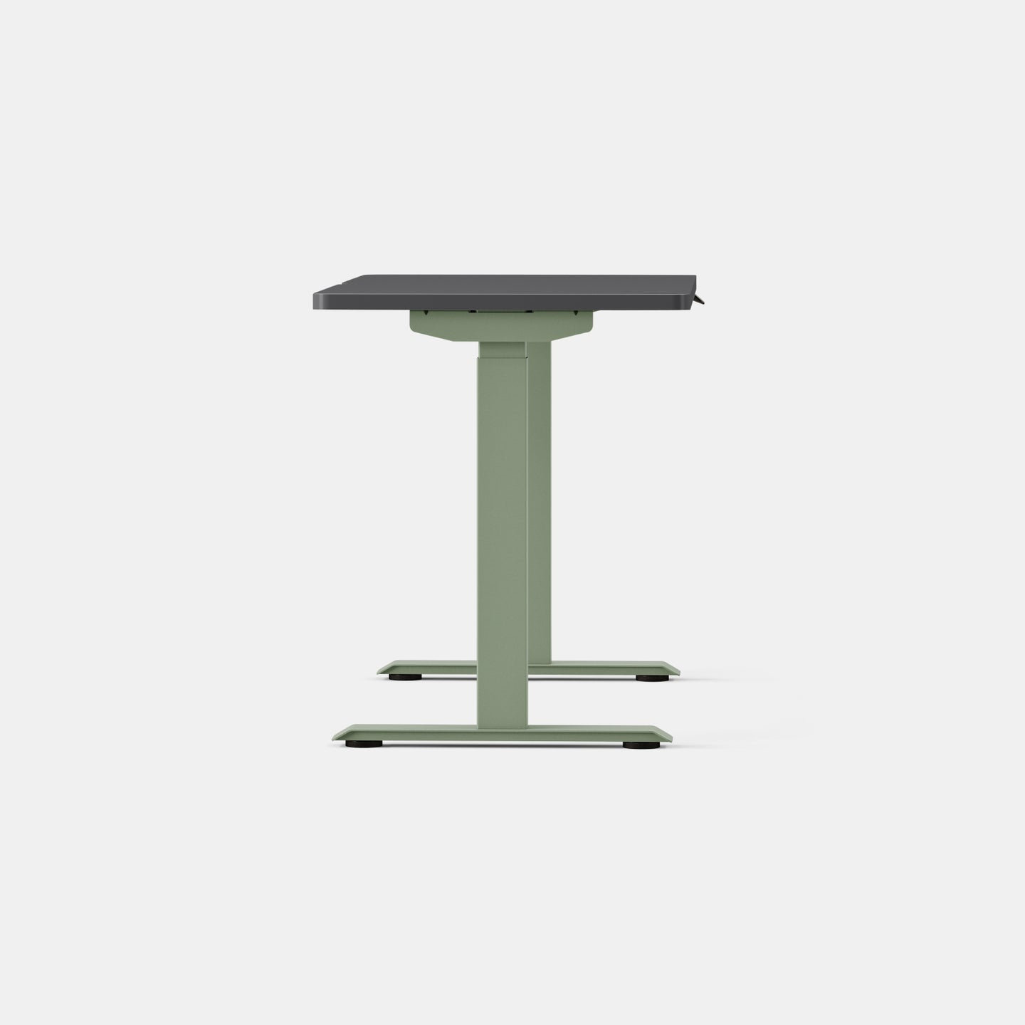 Duo Standing Desk, 47.3" H x 48" W x 24" D, Sage, Charcoal