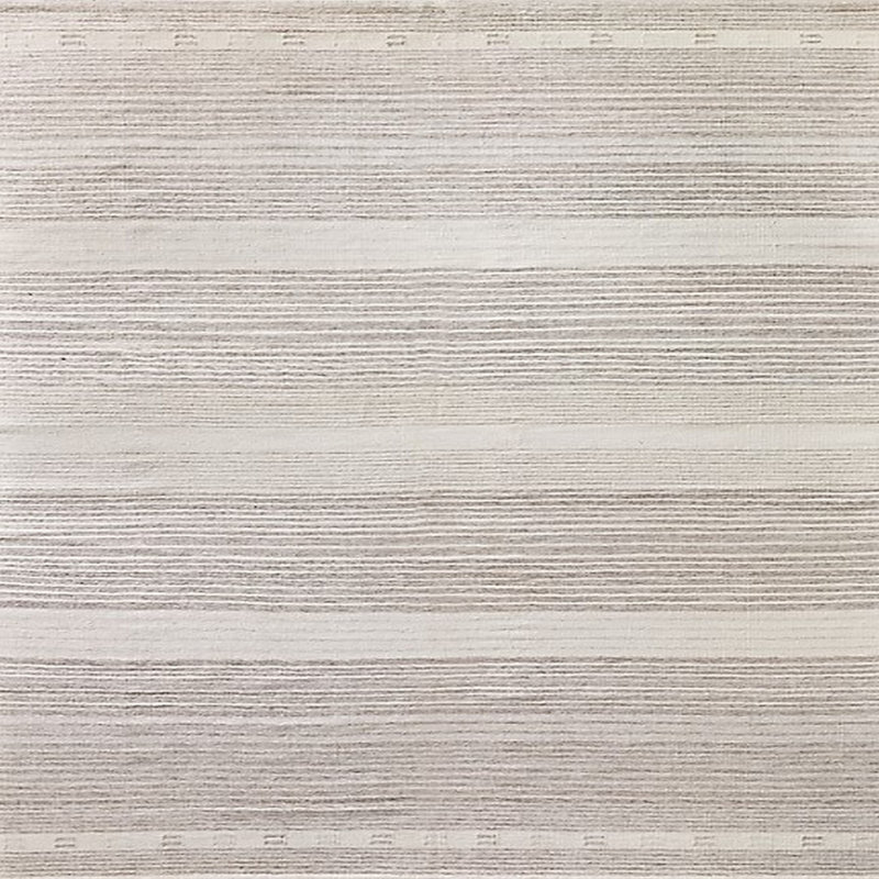Tapis ivoire à rayures Sivert, Carré 6 pi