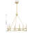 6-Light Chandelier in Spun Gold-101255928
