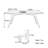 Double-Layer Rock Board Ash Wood Dining Table Set-106030968