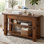 Solid Wood Entryway Console Table 54"W