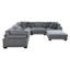Canapé modulaire avec repose-pieds 6 pièces Sumekh-154834018
