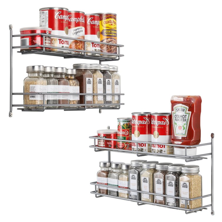 Kitchen Rack Organizer Bottle Holder Seasoning Jars Rack Set