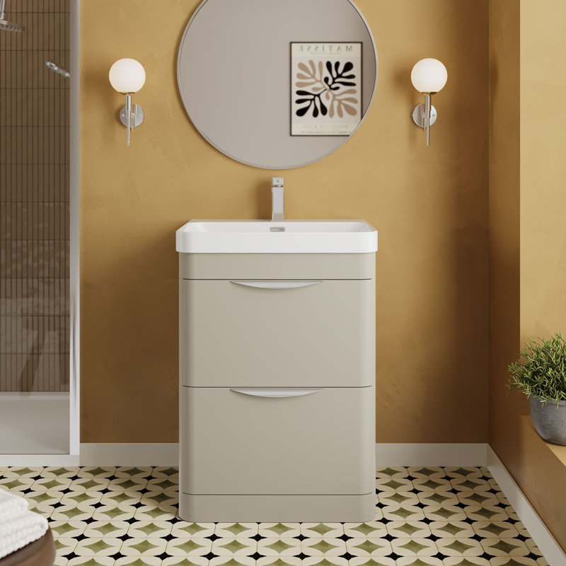 Parade 607 mm Bathroom Vanity, Pebble Grey