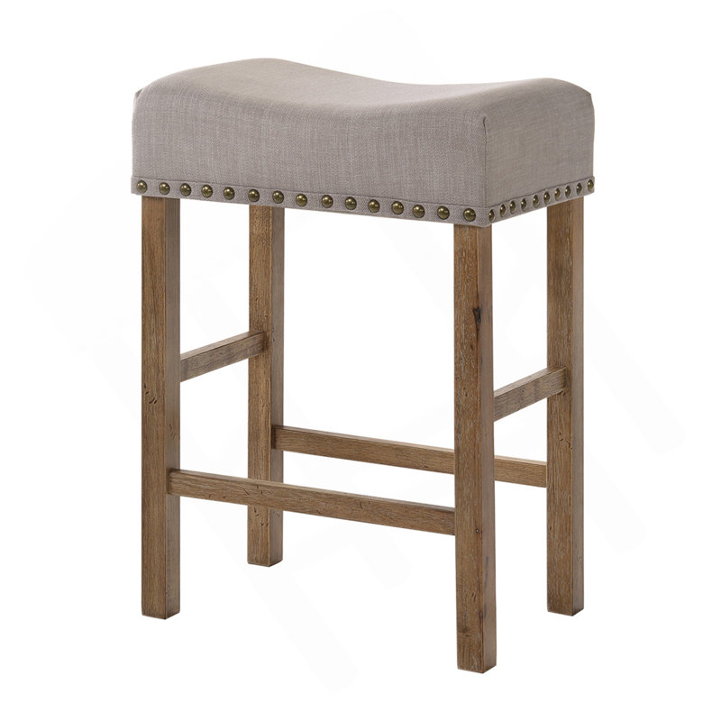 Tabouret à hauteur de comptoir brun clair et chêne vieilli (ensemble de 2)