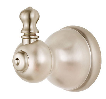Marielle Wall Mounted Robe Hook, Brushed Nickel