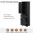 Luxury Tall Bathroom Storage Cabinet, 68.4" Slim Organizer with 2 Different Size Drawers & Adjustable Shelf,  Freestanding Storage Tower-659083332