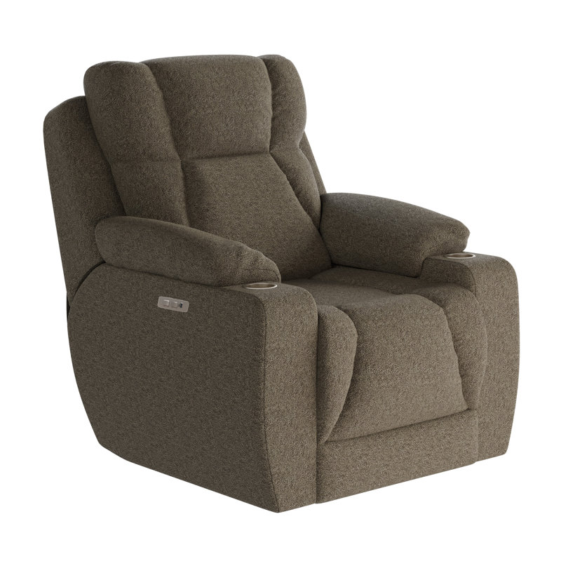 Fauteuil inclinable près du mur pour homme, Tanné, Mélange de polyester