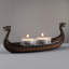 Figurine de porte-thé en polyrésine pour bateau 8,07 pouces