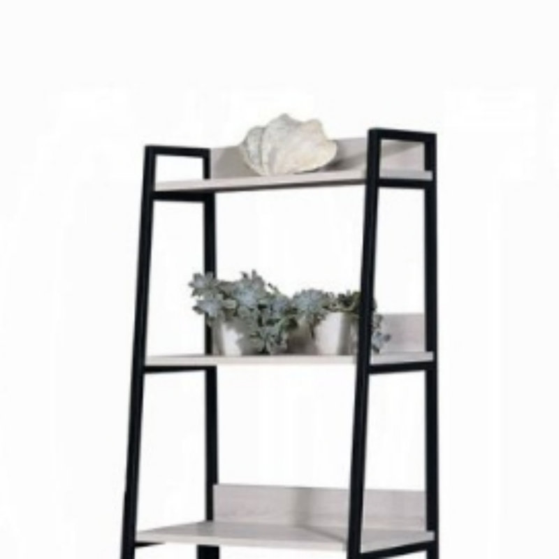 Wendral Natural & Black Finish 16"W Bookshelf