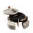 Yvelle Stone Countertop Coffee Table with 4 Hidden Seats
