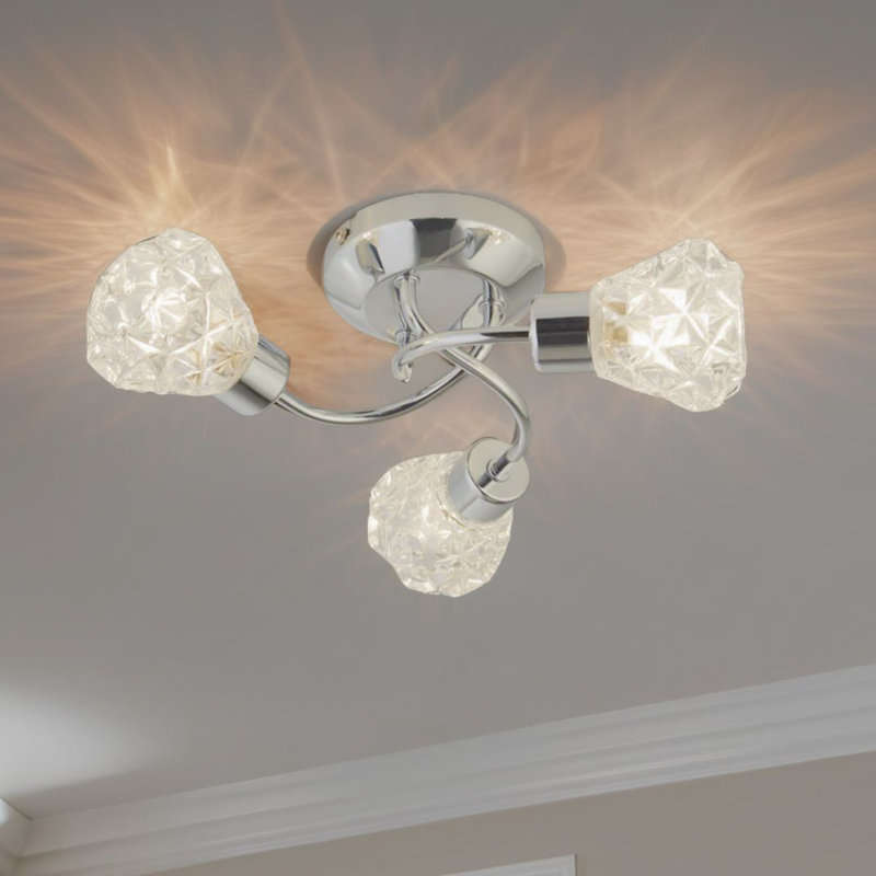 Glass Semi Flush Mount