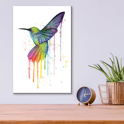 Art mural épique «Rainbow Hummingbird» par Olga Shvartsur