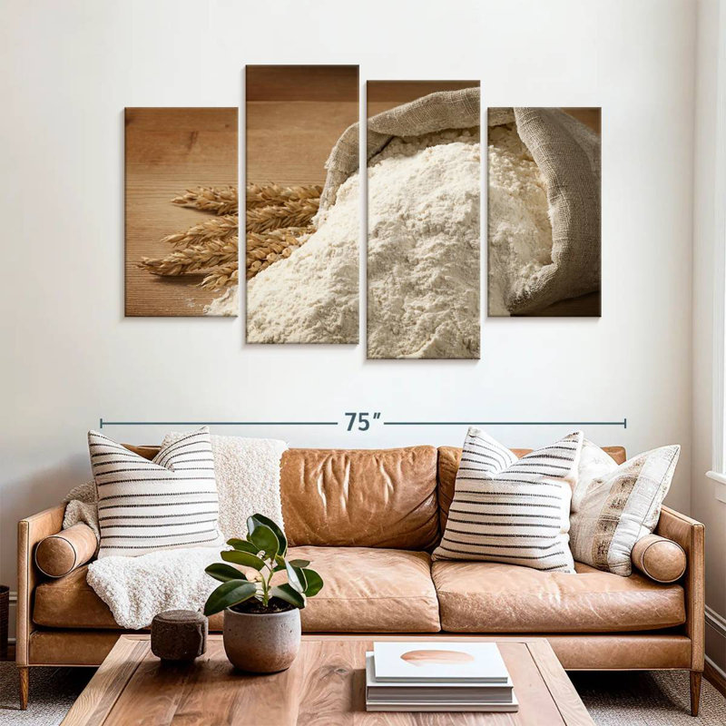 Harnek Flour Bag And Wheat Ears, 42" H x 68" W