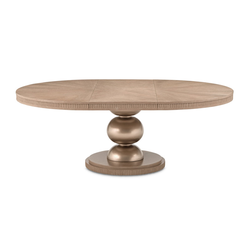 West Kensington Oval Dining Table, Medium Yellow Wood