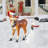 Santa's Christmas Red-Nosed Reindeer Statue