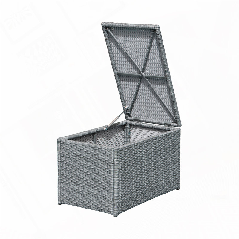 Ensemble de canapé modulaire d'extérieur 10 pièces, Gris, Bleu