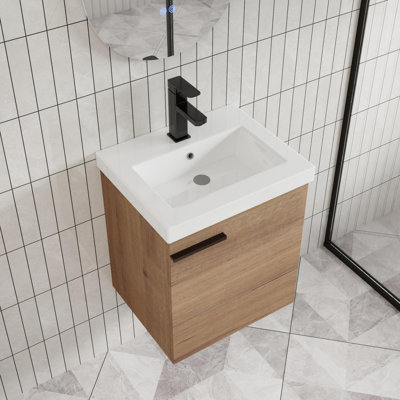 Ensemble de meuble-lavabo simple mural 18 "Aether