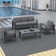 Alturas Standalone Product Aluminum Outdoor Patio Coffee Table Modern Rectangle End Table