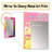 Blakc And Pink Meet In Dream IV - Line Art Decorative Mirror, Pink Wall Mirror, Printed Metal Art-735229124