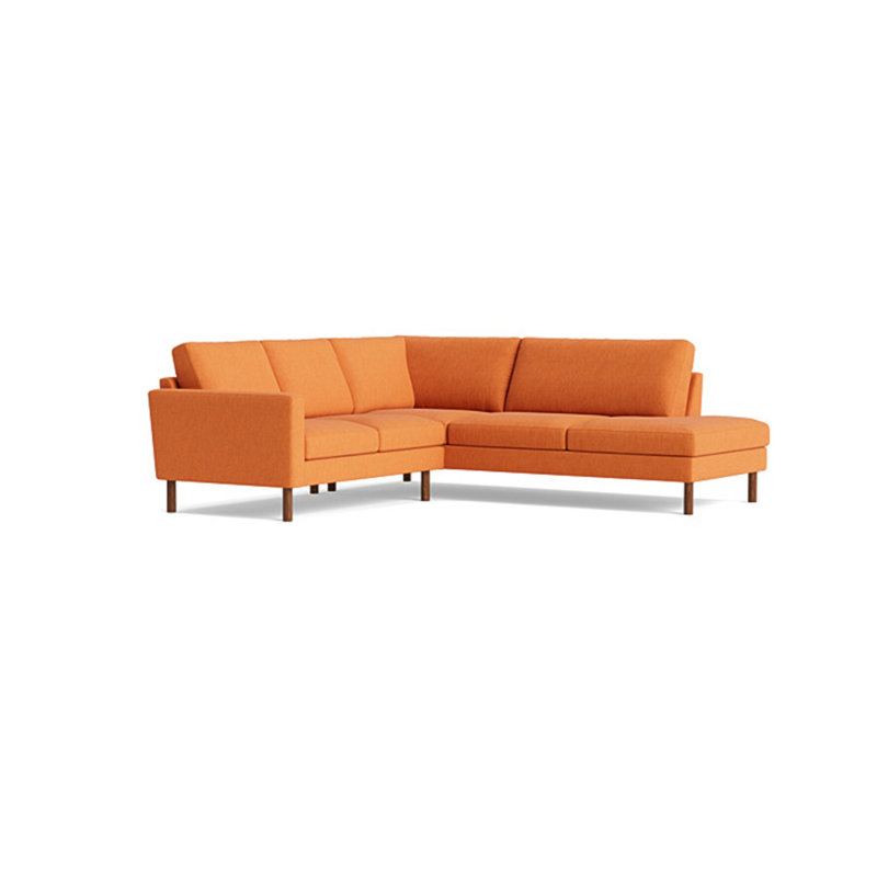 Laguna Sectional, Performance Weave - Carrot, Right Hand Facing