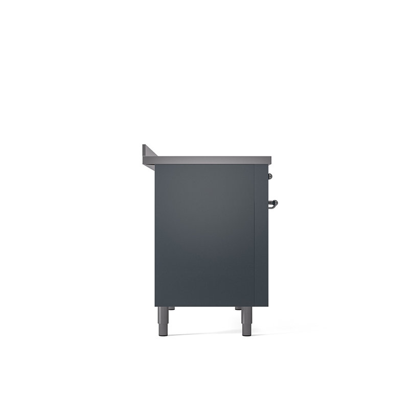 ILVE Nostalgie II 48 in Induction Range, Blue Grey/Chrome