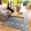 Tapis d'extérieur réversible, polypropylène imperméable 6 x 9 pi, patio extérieur moderne