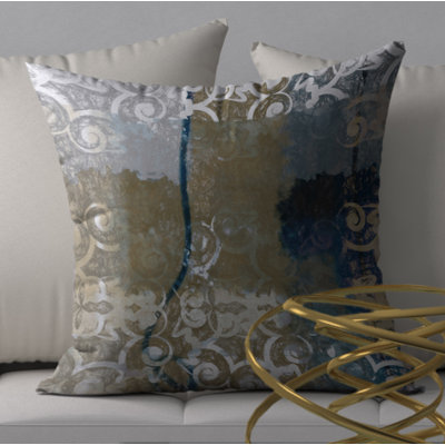 Abstract Reversible Throw Pillow