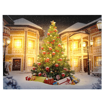 Arbre de Noël, art mural sur toile
