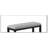 1Pc Transitional Dark  Finish Fabric Upholstered Counter-Height Dining Bench