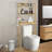 24-Inch Bamboo Over The Toilet Storage with Hooks & Adjustable Bottom Bar, Multiple Options-76003973