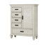 Commode 5 tiroirs Ranbir - blanc vieilli-1018580731