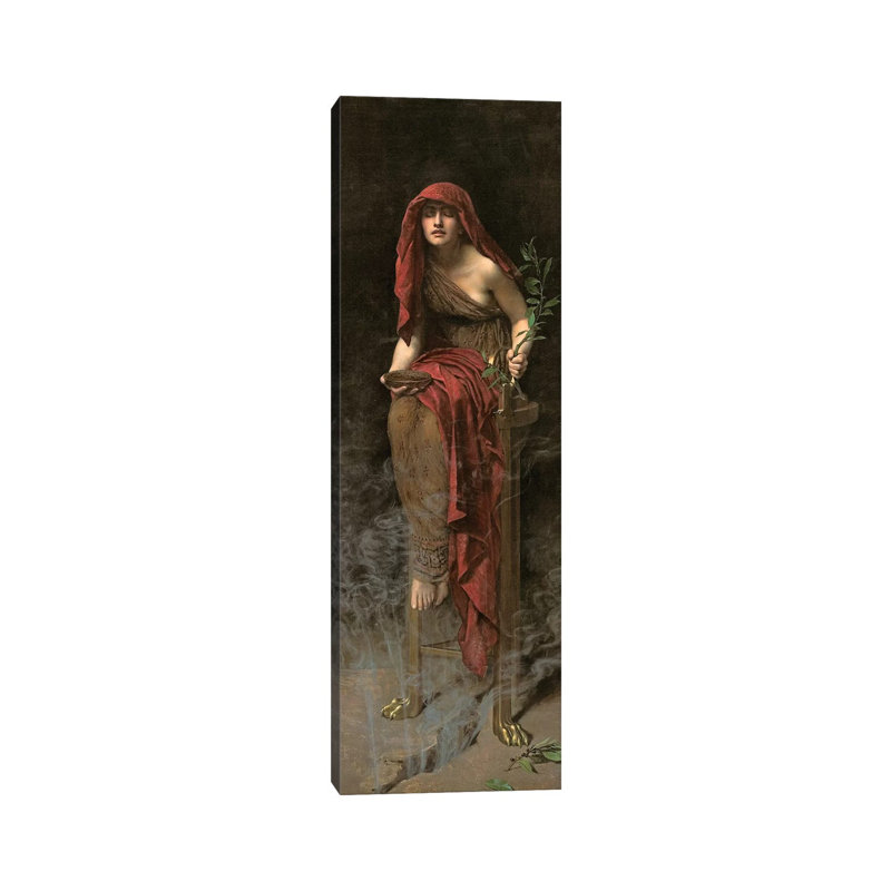 Priestess Of Delphi, 1891 by John Collier - Painting on Canvas, Wrapped Canvas, 121.92cm H x 40.64cm W x 3.81cm D